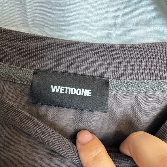 WE11DONE Men's Crewneck Sweater Size Medium